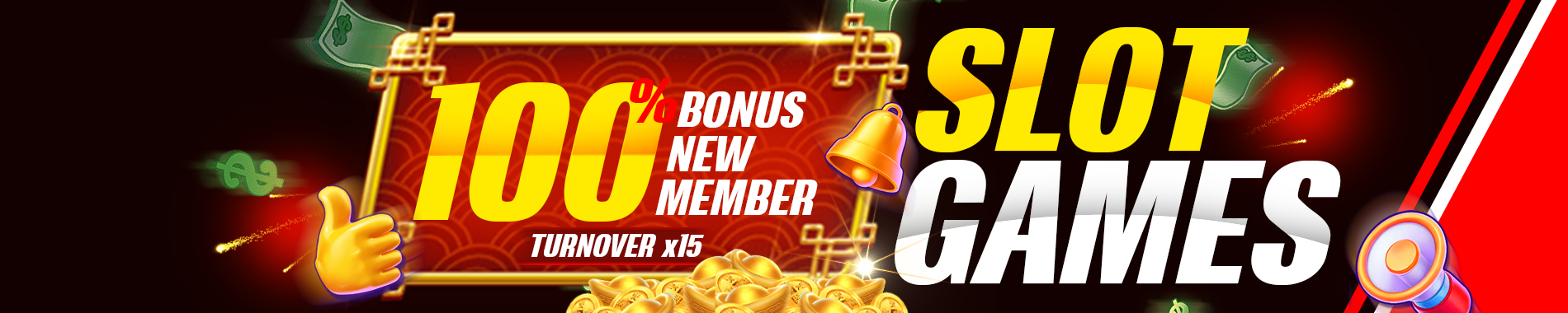 BONUS NEW MEMBER 100%
